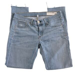 rag & bone Skinny Jeans Women 27 Light Wash Low Rise Denim Stretch